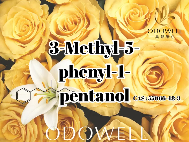 ODOWELL 3-متیل-5-فنیل-1-پنتانول را برای کاربردهای عطر گل تازه و گل رز توصیه می کند.
