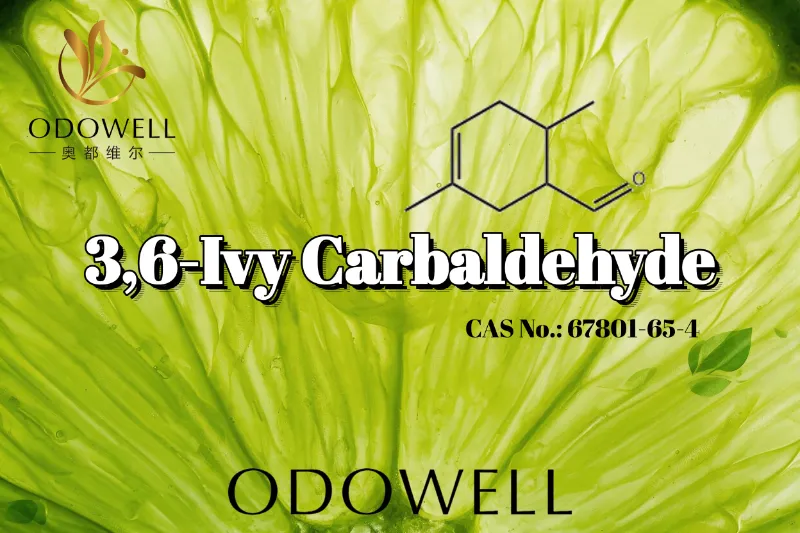 ODOWELL 3،6-Ivy Carbaldehyde را برای کاربردهای عطر مرکبات سبز و ترش توصیه می کند.