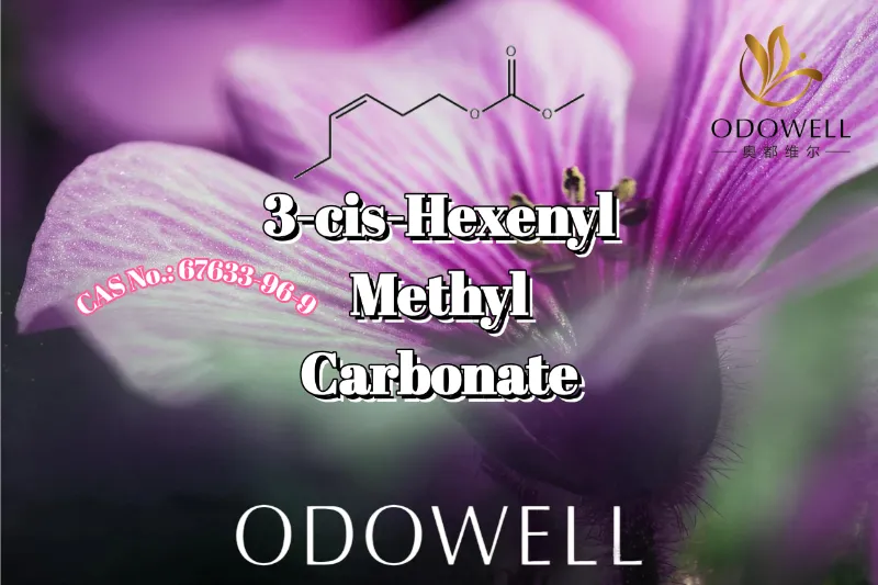 ODOWELL 3-cis-Hexenyl متیل کربنات را برای کاربردهای برگ بنفش طبیعی و عطر سبز توصیه می کند.